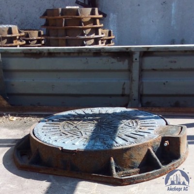 Люк чугунный канализационный тяжёлый тип "Т" С250 купить в Астане