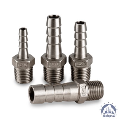 Штуцер шланговый нержавеющий «ёлочка» DN 50 2" 60,3х50 мм AISI 316 НР купить в Астане