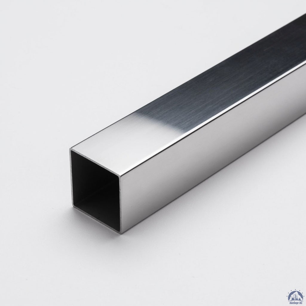Труба нержавеющая квадратная 40х40х1,5 мм зеркальная AISI 304 DIN 2395