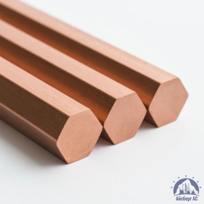 Шестигранник медный 100 мм М2 ГОСТ 1535-2016 купить в Астане