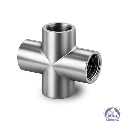 Крестовина нержавеющая DN 15 1/2" 21,3 мм AISI 304 ВР-ВР-ВР-ВР купить в Астане