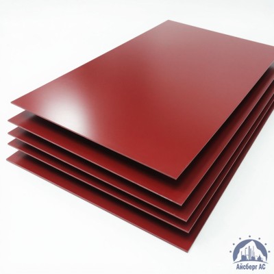 Лист с полимерным покрытием 0,45х1250х2500 мм RAL 3011 купить в Астане