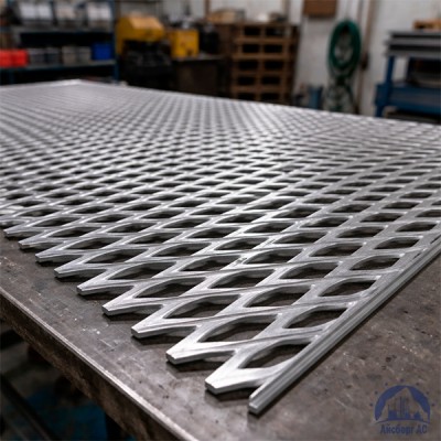 Алюминиевая декоративная просечно-вытяжная сетка 10х46.20х8 мм купить в Астане