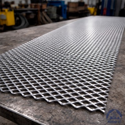 Алюминиевая декоративная просечно-вытяжная сетка 6.50х25х5 мм купить в Астане